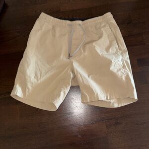 Lululemon Beige Drawstring Shorts - Linerless